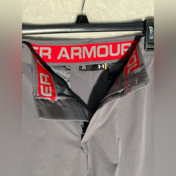 Under Armour Shorts Mens 34 Gray Performance Heatgear Golf Outdoor Casual - Picture 5 of 9